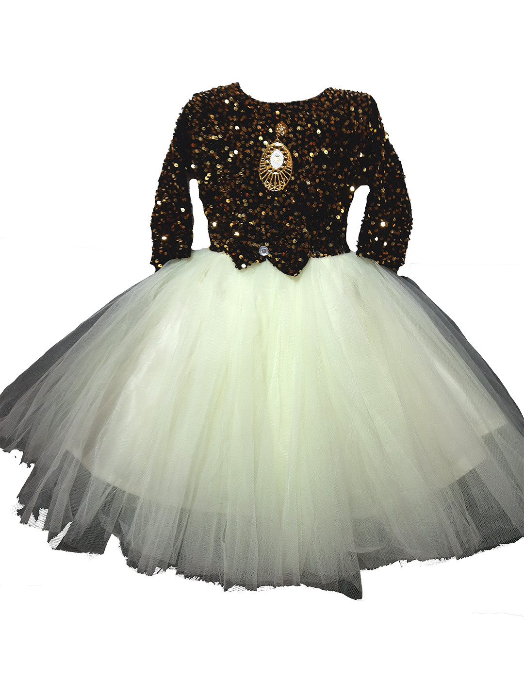 VILLATA FASHION Kids Girls White Frock