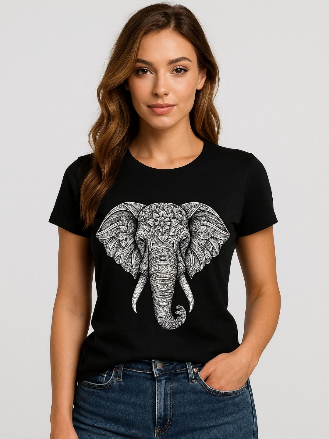 Anikmart Unisex Dri-FIT Graphic Printed Round Neck Cotton T-shirt