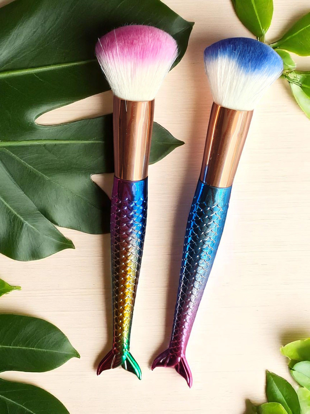 CHRONEX Set Of 2 Soft & Sleek Premium Makeup Face Brushes