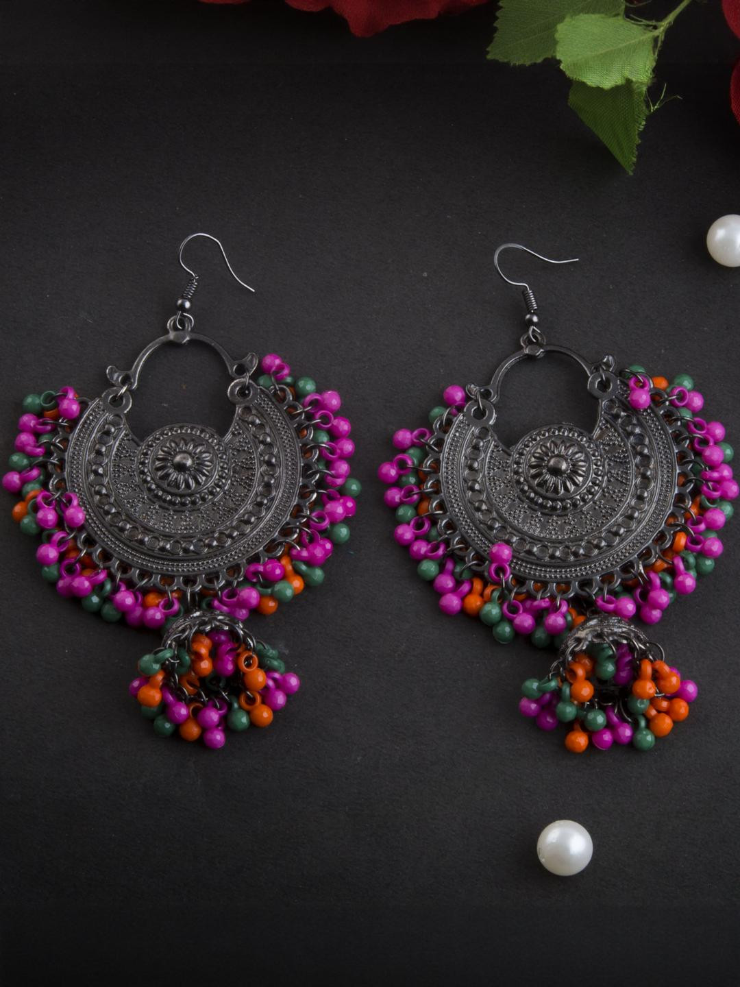 Creative Frogs Women Pink Earrings