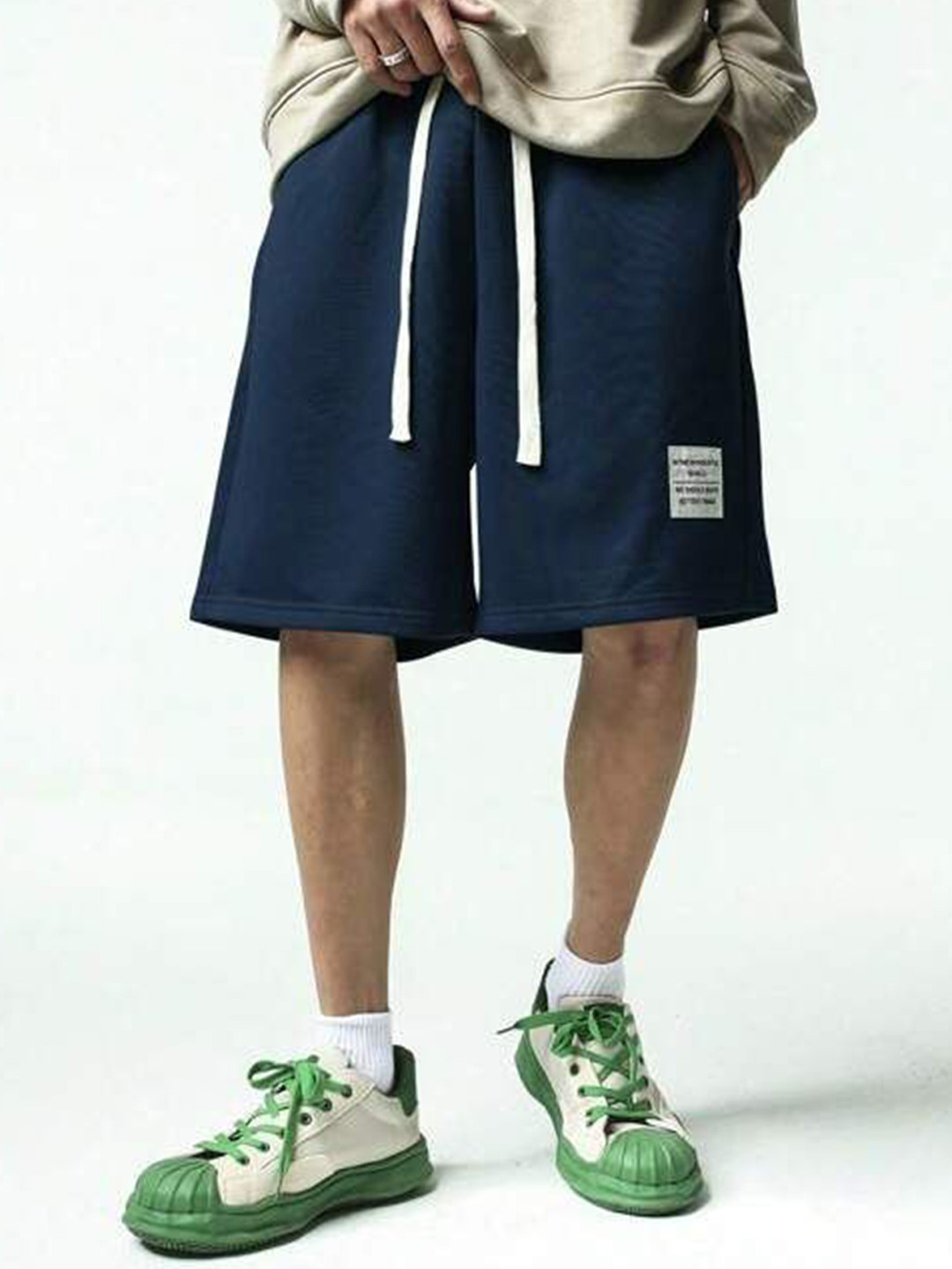 The Modern Soul Men Loose Fit Mid-Rise Cotton Shorts