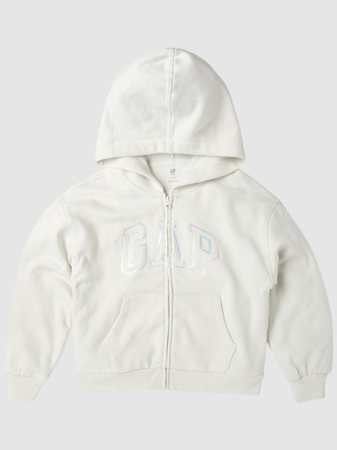 GAP Girls Brand Embroidered Relaxed-Fit Hoodie Sweatshirt