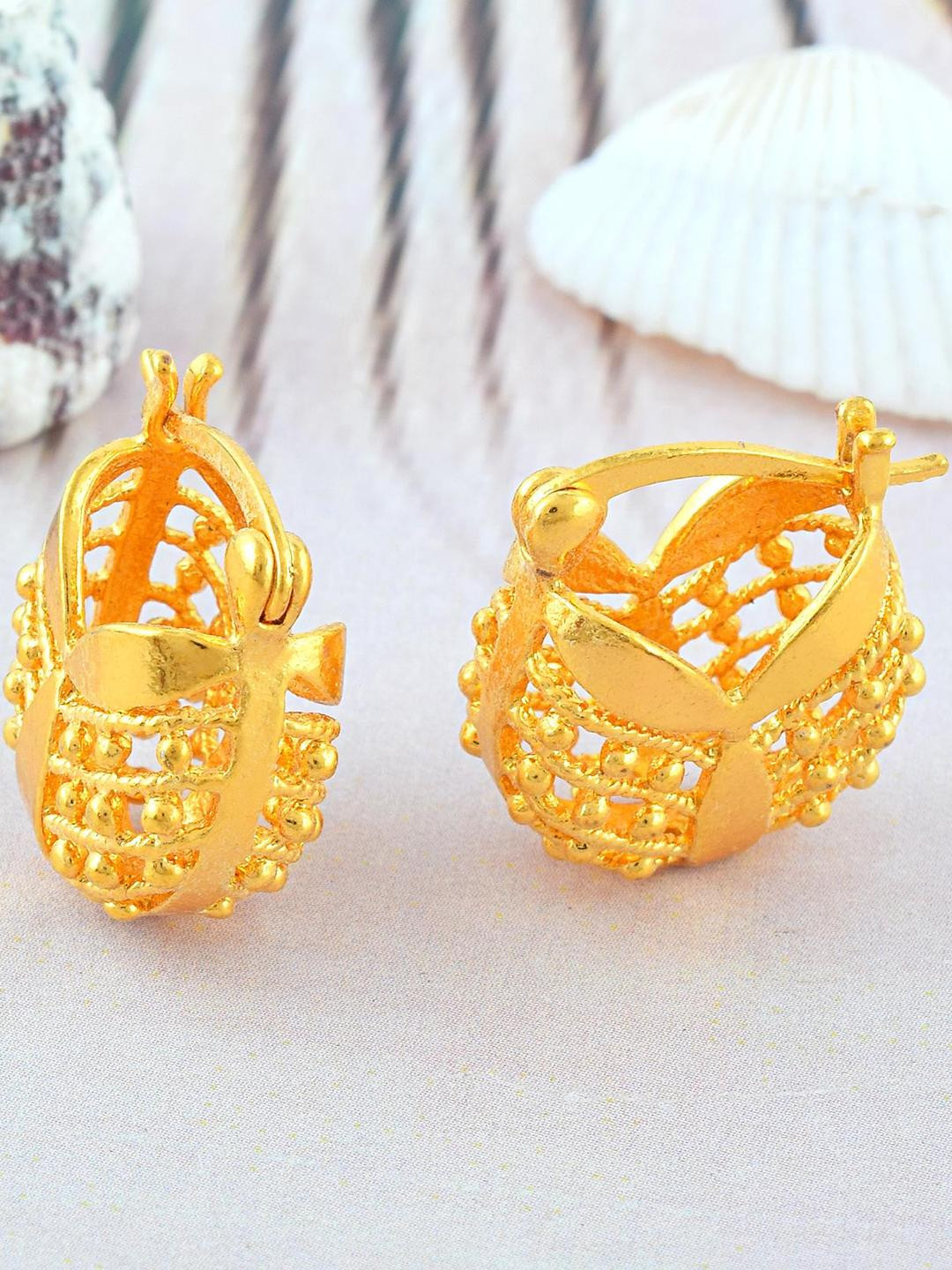 Brass 24KT Micron Gold Women earrings