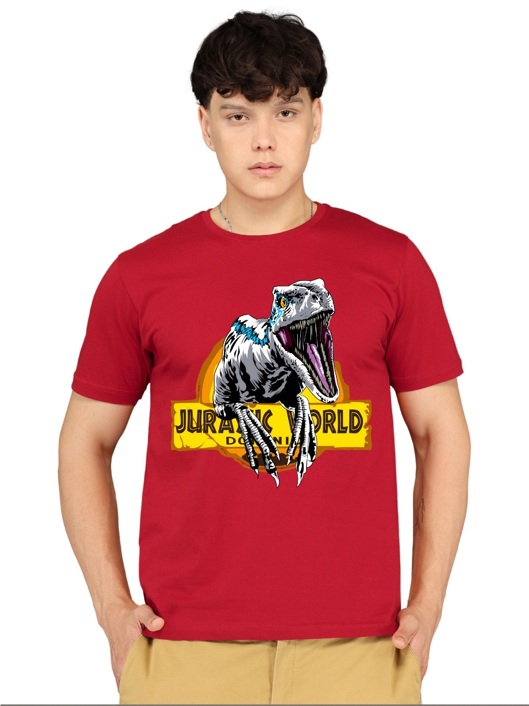 BRAWNY BATTLER Humour and Comic Printed Round Neck Pure Cotton T-shirt