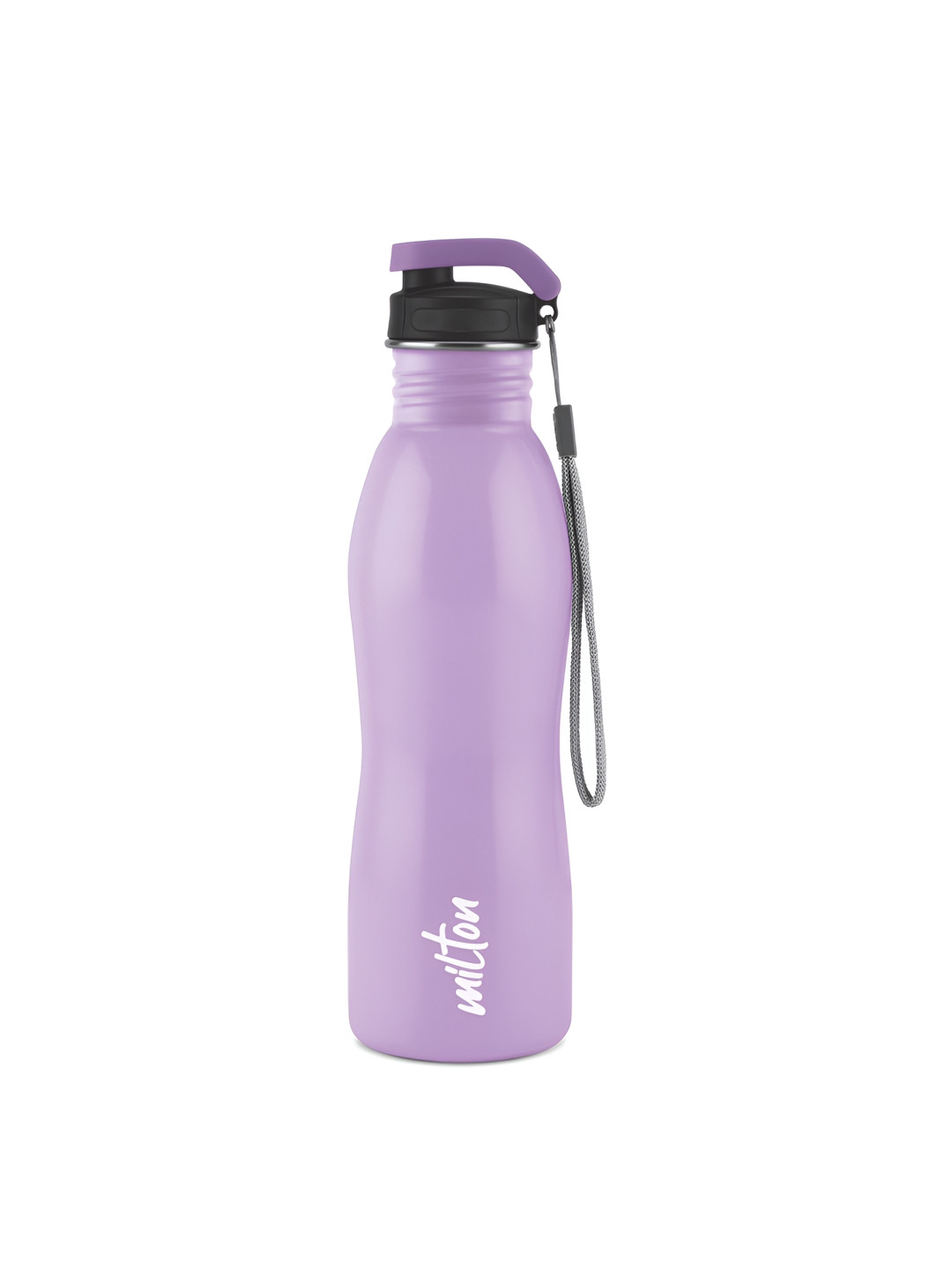 Milton Immerse Purple & Black Stainless Steel Brand Logo Printed Water Bottle 750 ml
