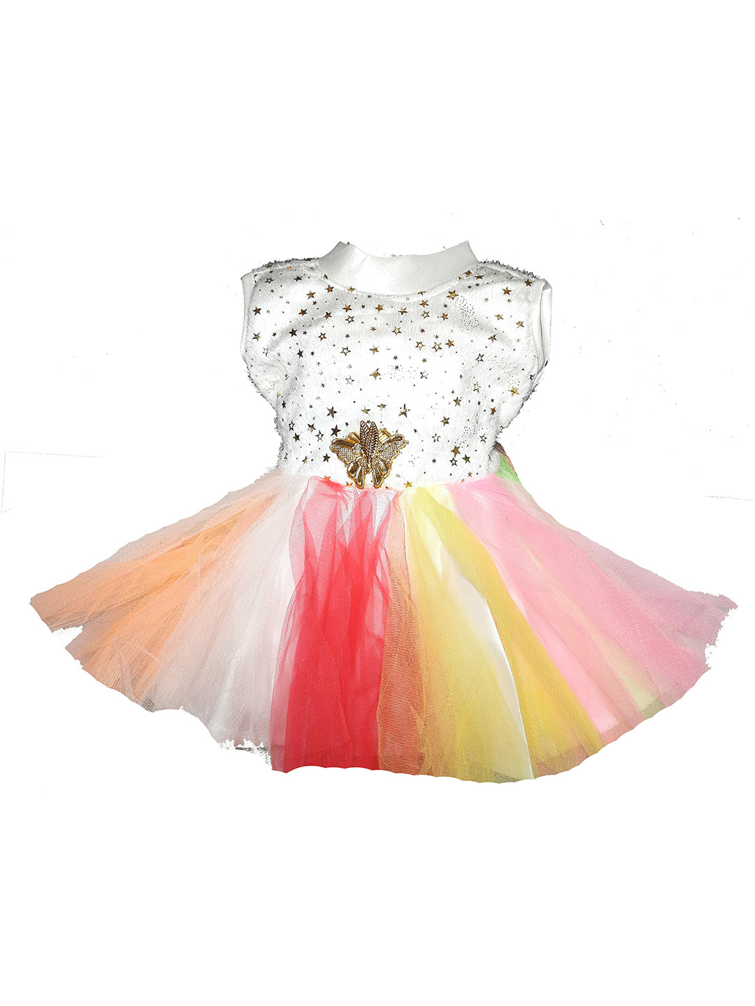 VILLATA FASHION Star Georgette Fit & Flare Dress