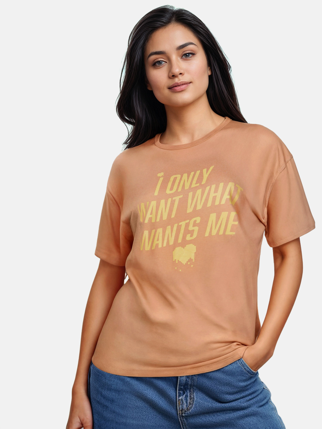 glitchez Oversize Drip Typo Print T-shirt