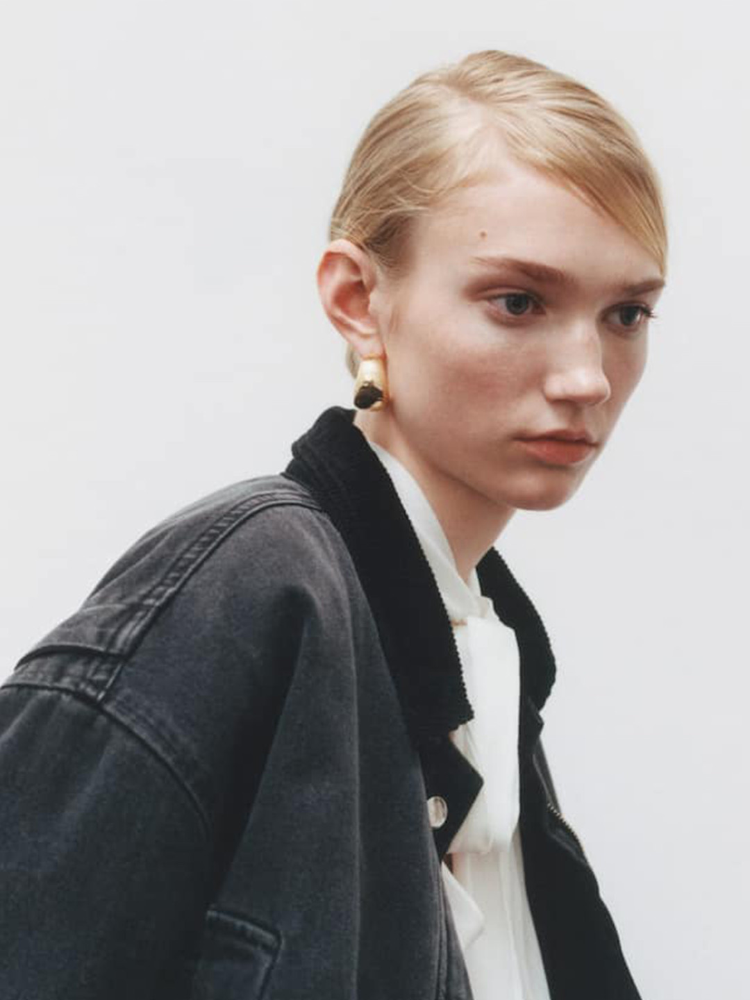 MANGO Chunky Hoop Earrings