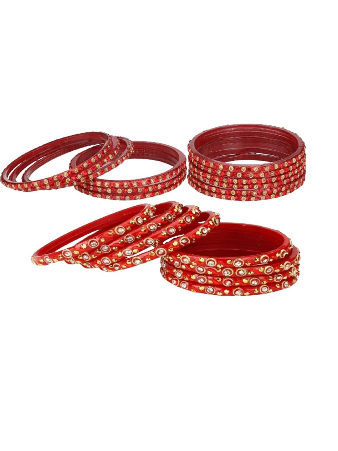 Somil Women Modern And Colorful Glass Bangle set of 2