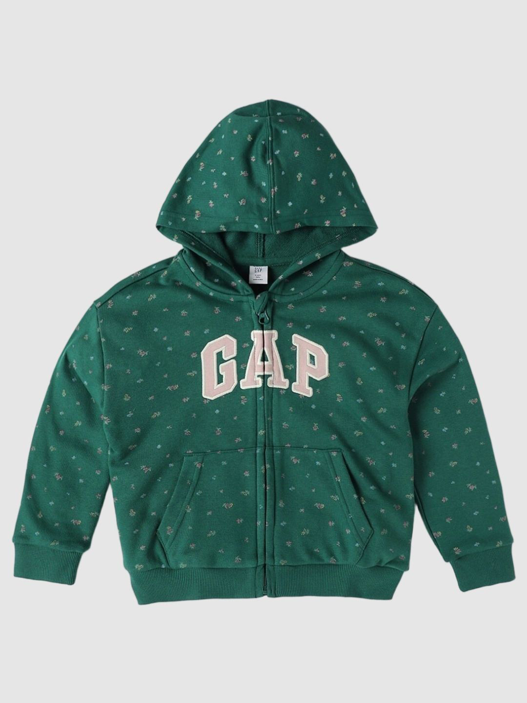GAP Girls Floral Printed Hoodie Sweatshirt