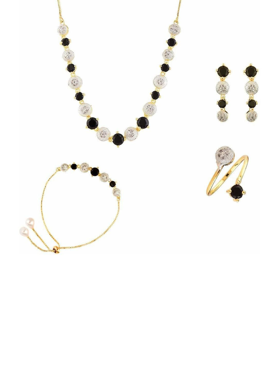 Navya COLLECTION Alloy Gold-plated Gold Jewellery Set (Pack of 1)