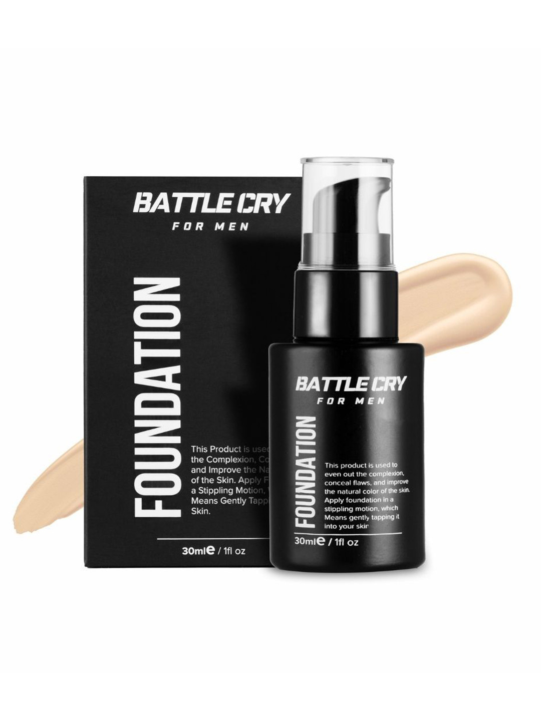BATTLE CRY Men Foundation Enriched With Vitamin E - 30 ml Fair