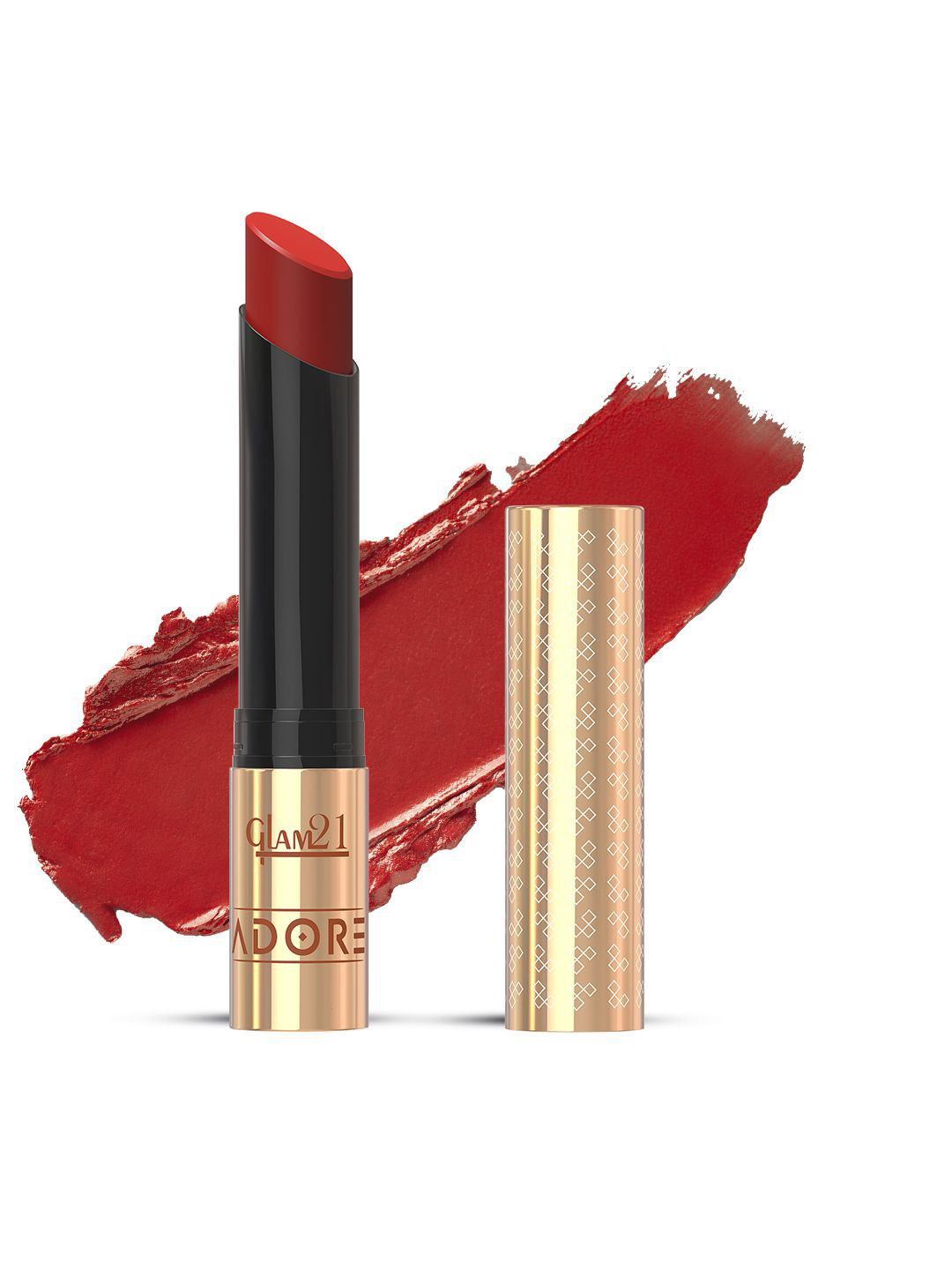 GLAM21 Adore Smudgeproof Matte Lipstick- Ravishing Red 08