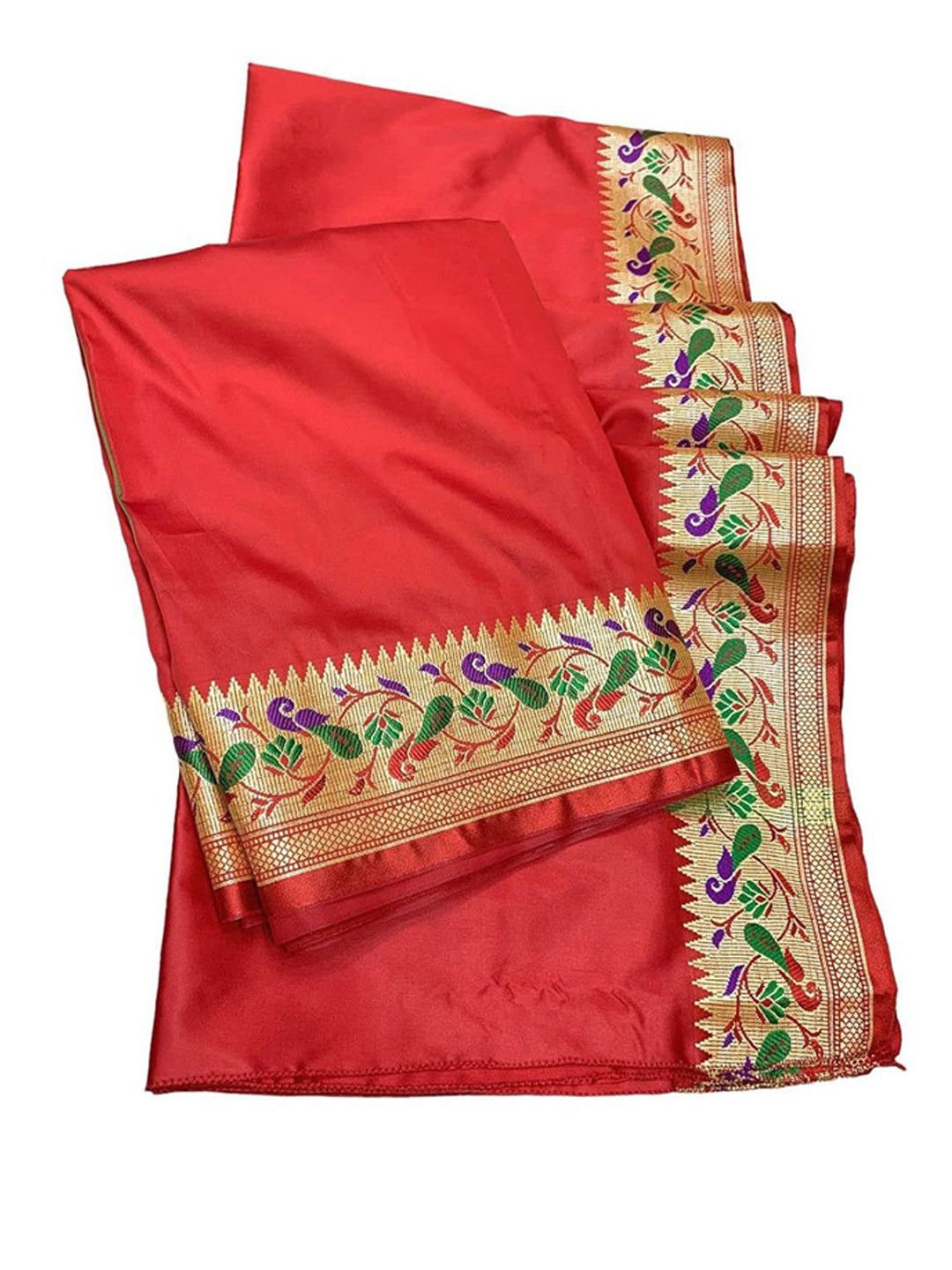 RAMESHWARAM FABRICS Mens Self Drape Dhoti Set - 4.0 Mtr