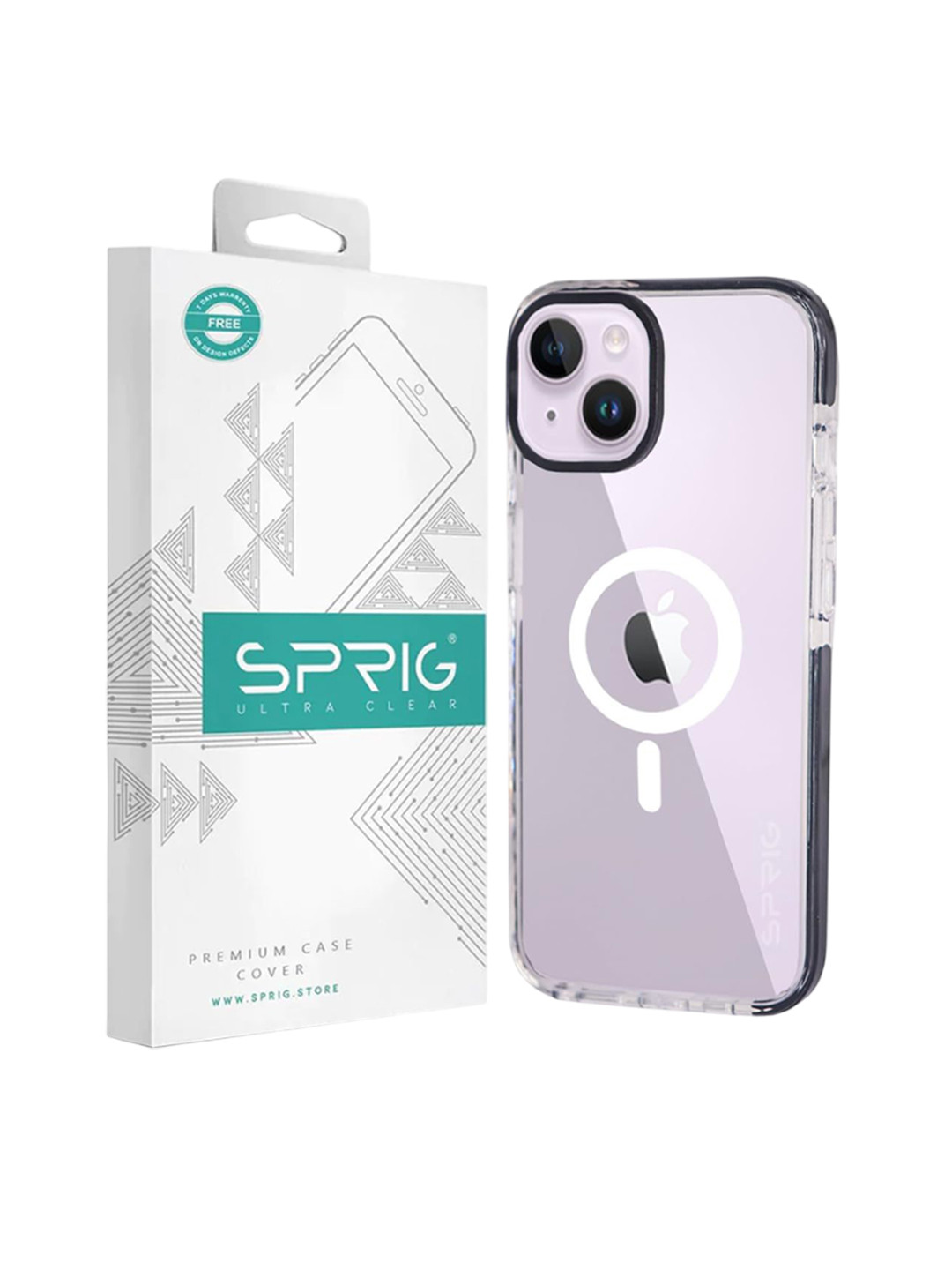 SPRIG iPhone 14 TPE PC Transparent Magsafe Cover