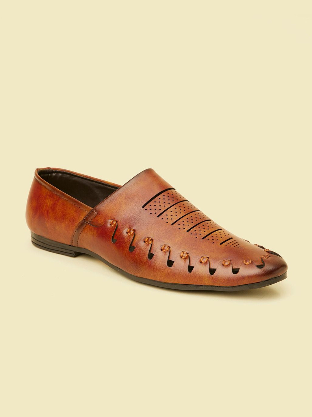 Manyavar Men Woven Design Ethnic Loafers