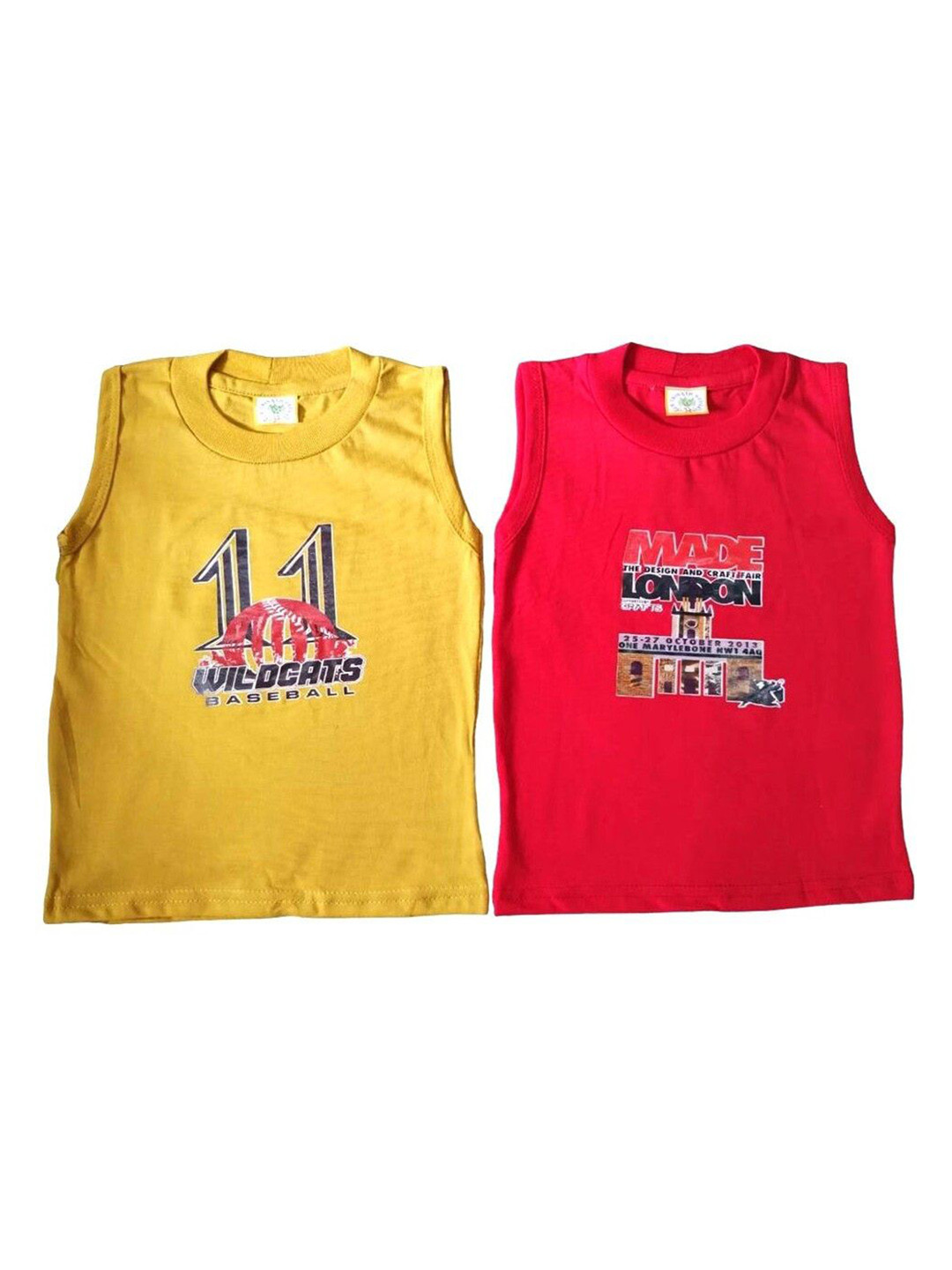 NEW TRINATH HOSIERY Pack Of 2 Printed Basic Vest BMG-02