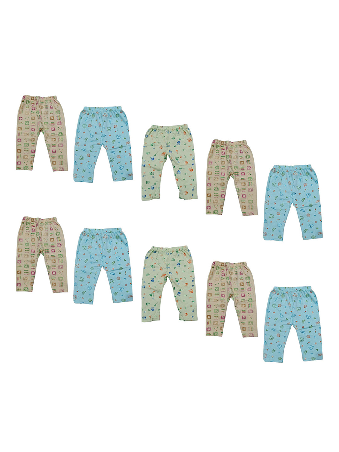 PALMLON Infants Pack Of 10 Printed Track Pants