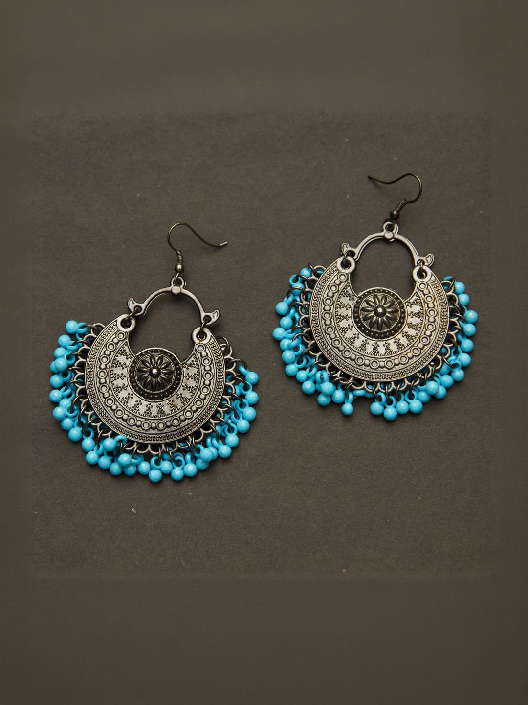 Creative Frogs Circular Alloy Drop Earrings