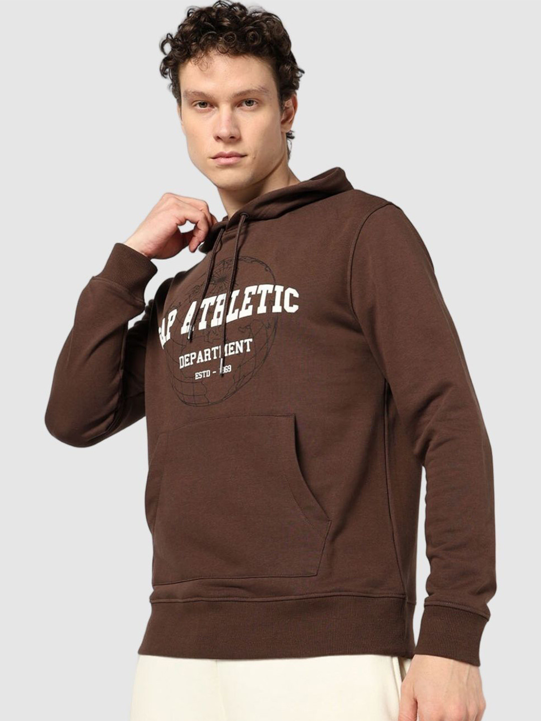 GAP Men Brand Logo Printed Hoodie Pullover Sweatshirts