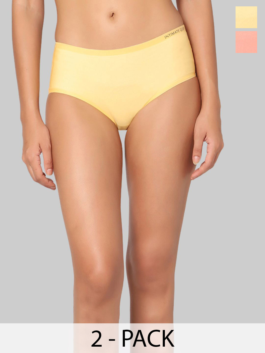 INTIMATE QUEEN Pack Of 2 Seamless Ultra Light Briefs - IQ-LBU-DP-02-XS