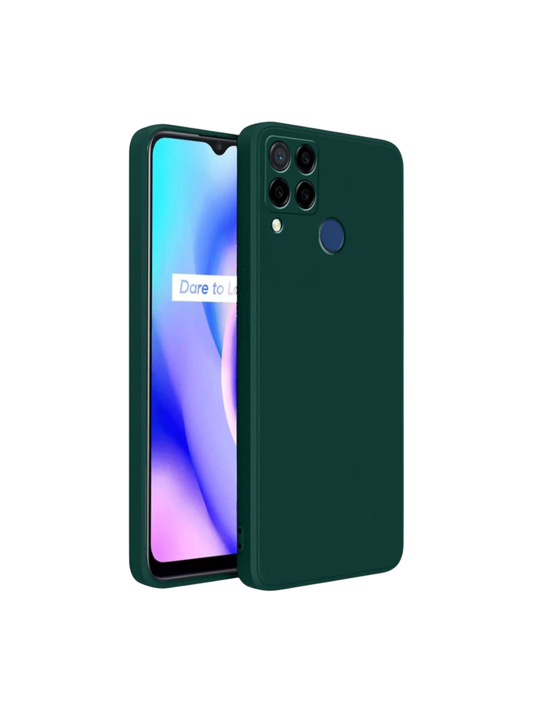 LIRAMARK Solid Realme C15 Back Case