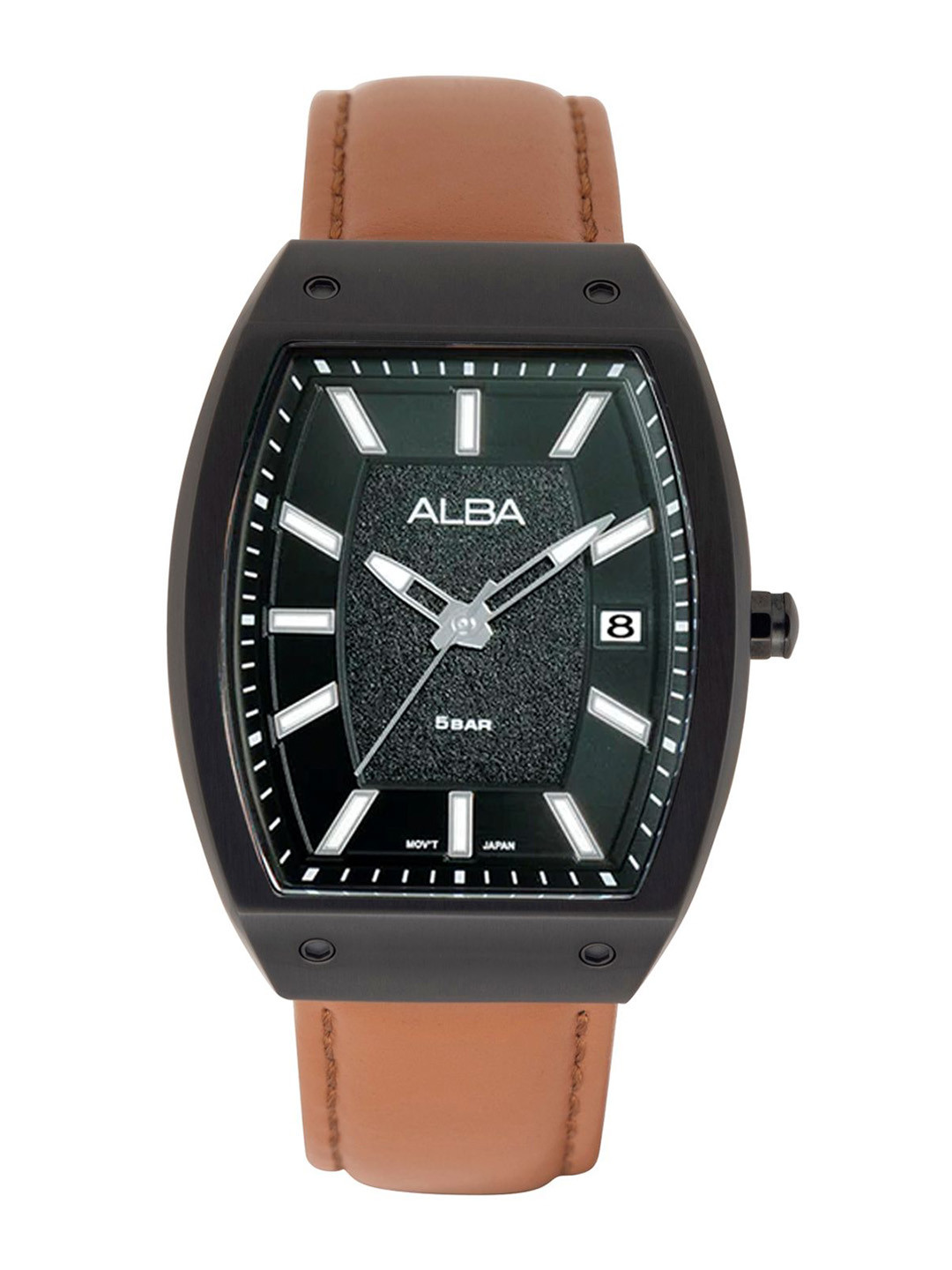 Alba Men Leather Straps Analogue Motion Powered Watch AG8N19X1