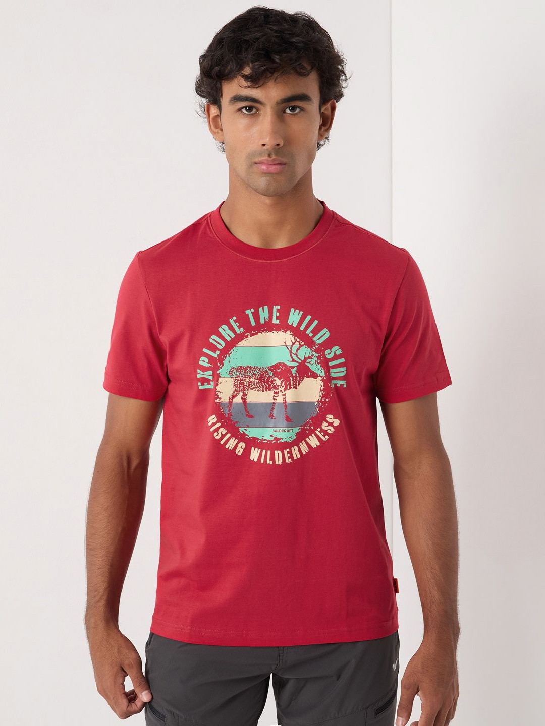 Wildcraft Printed Applique T-shirt