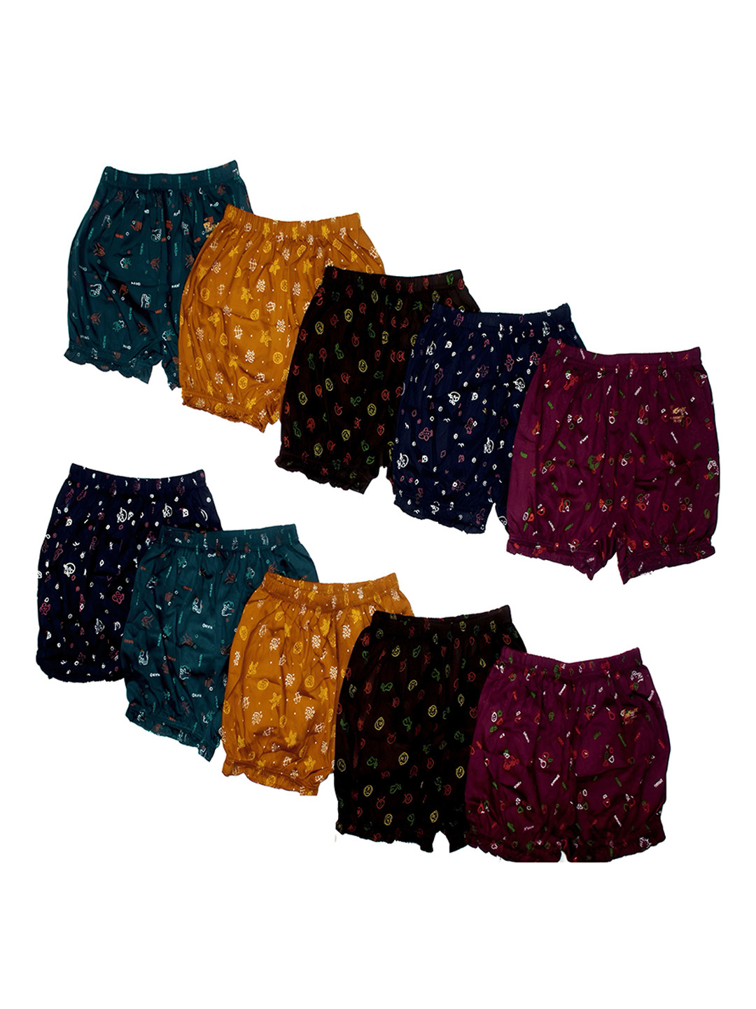 NEW TRINATH HOSIERY Infant Girls Pack Of 10 Basic Briefs