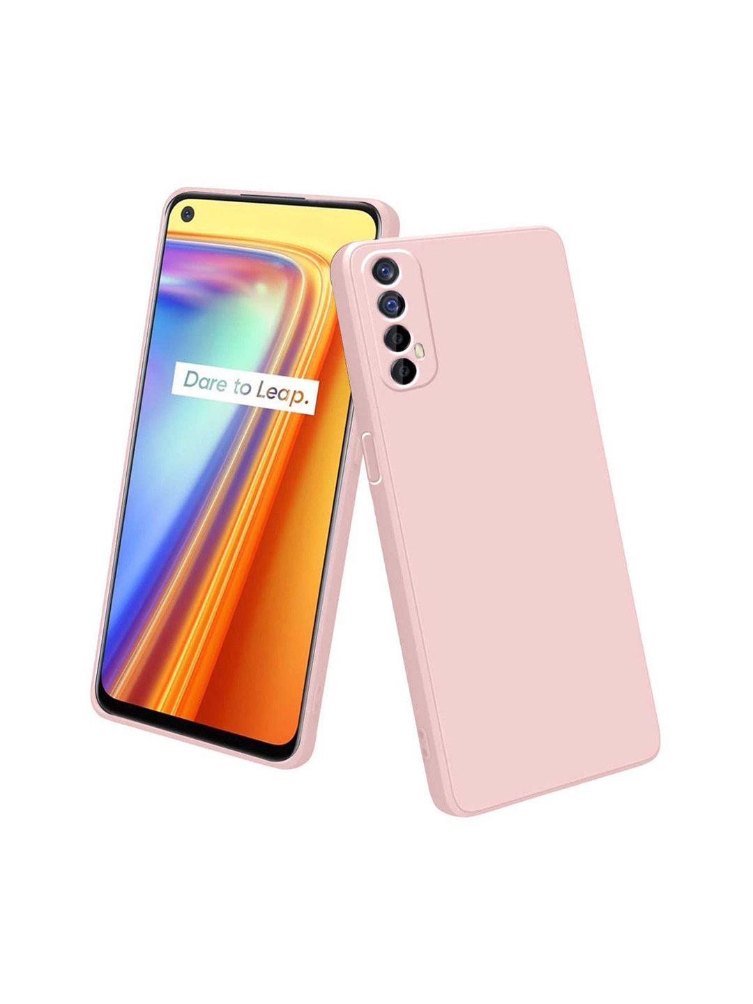 LIRAMARK Solid Printed realme 7 Back Case Mobile Accessories