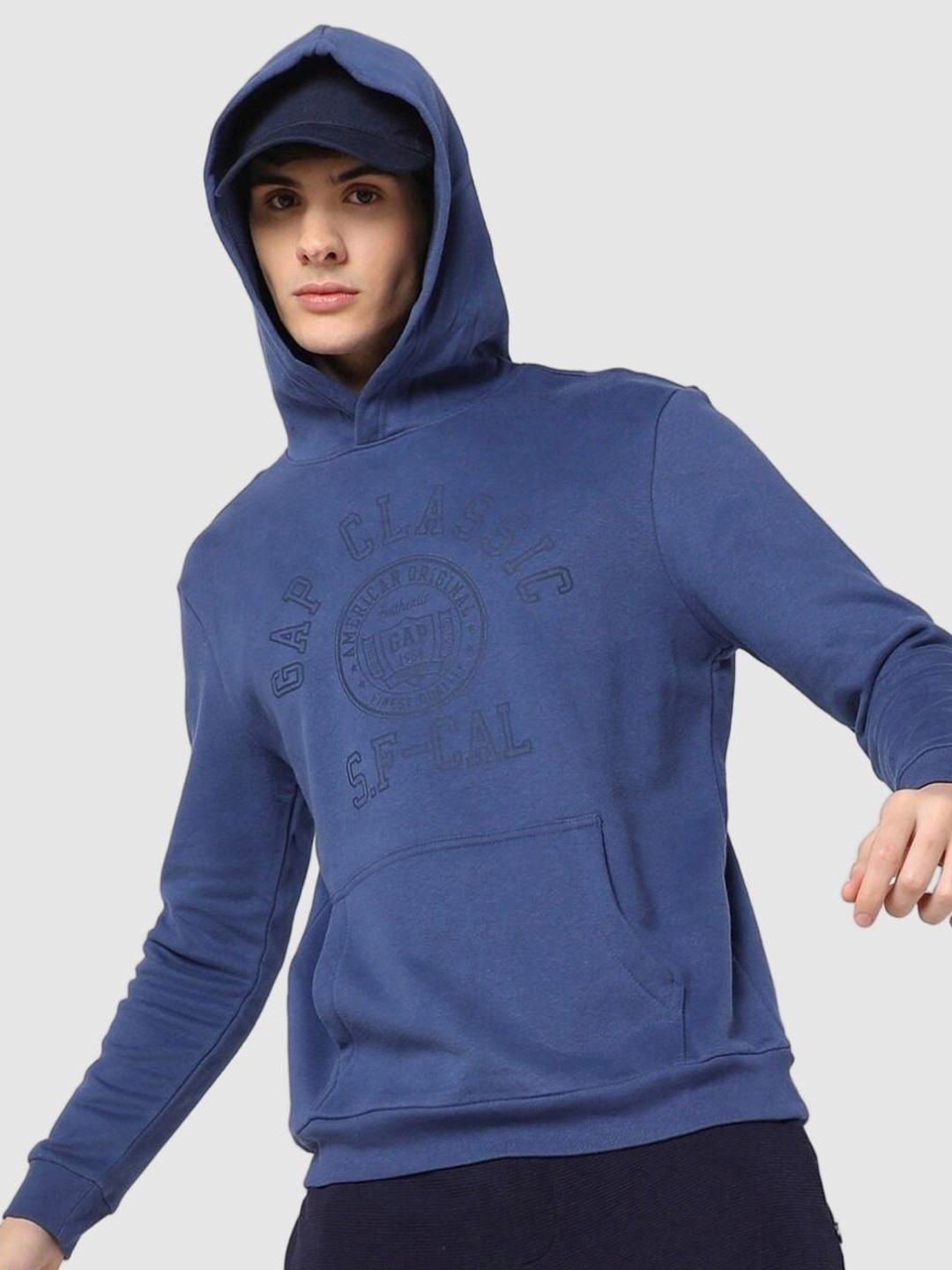GAP Men Brand Logo Printed Hoodie Cotton Sweatshirts