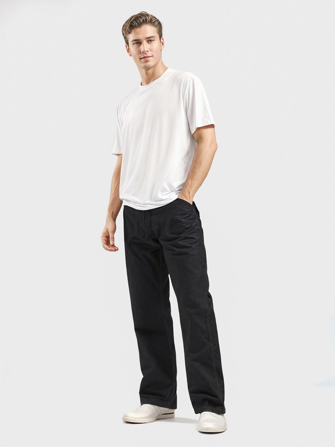 glitchez Men Highs Straight Fit Jeans