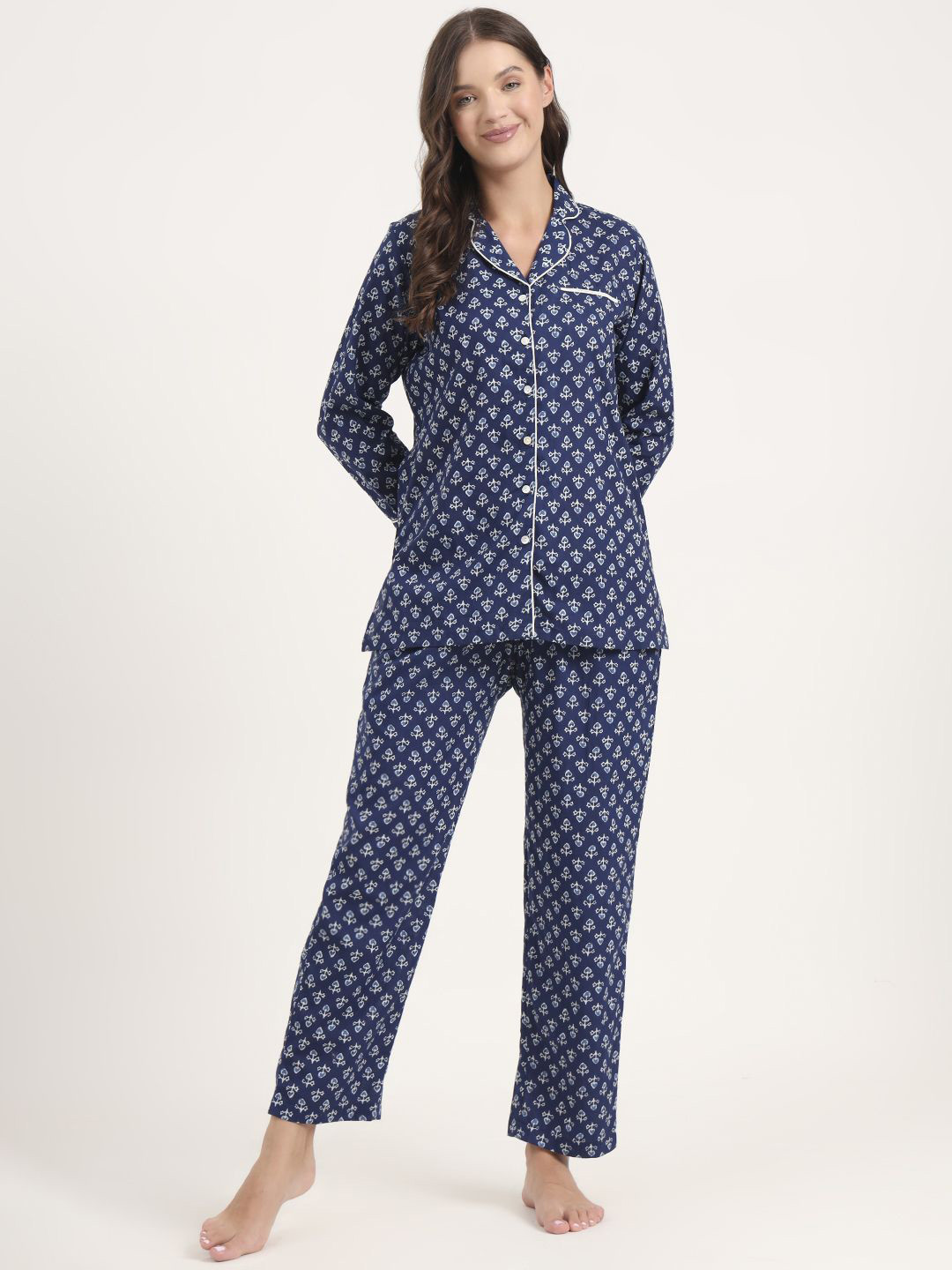 KALINI Women Printed Night suit