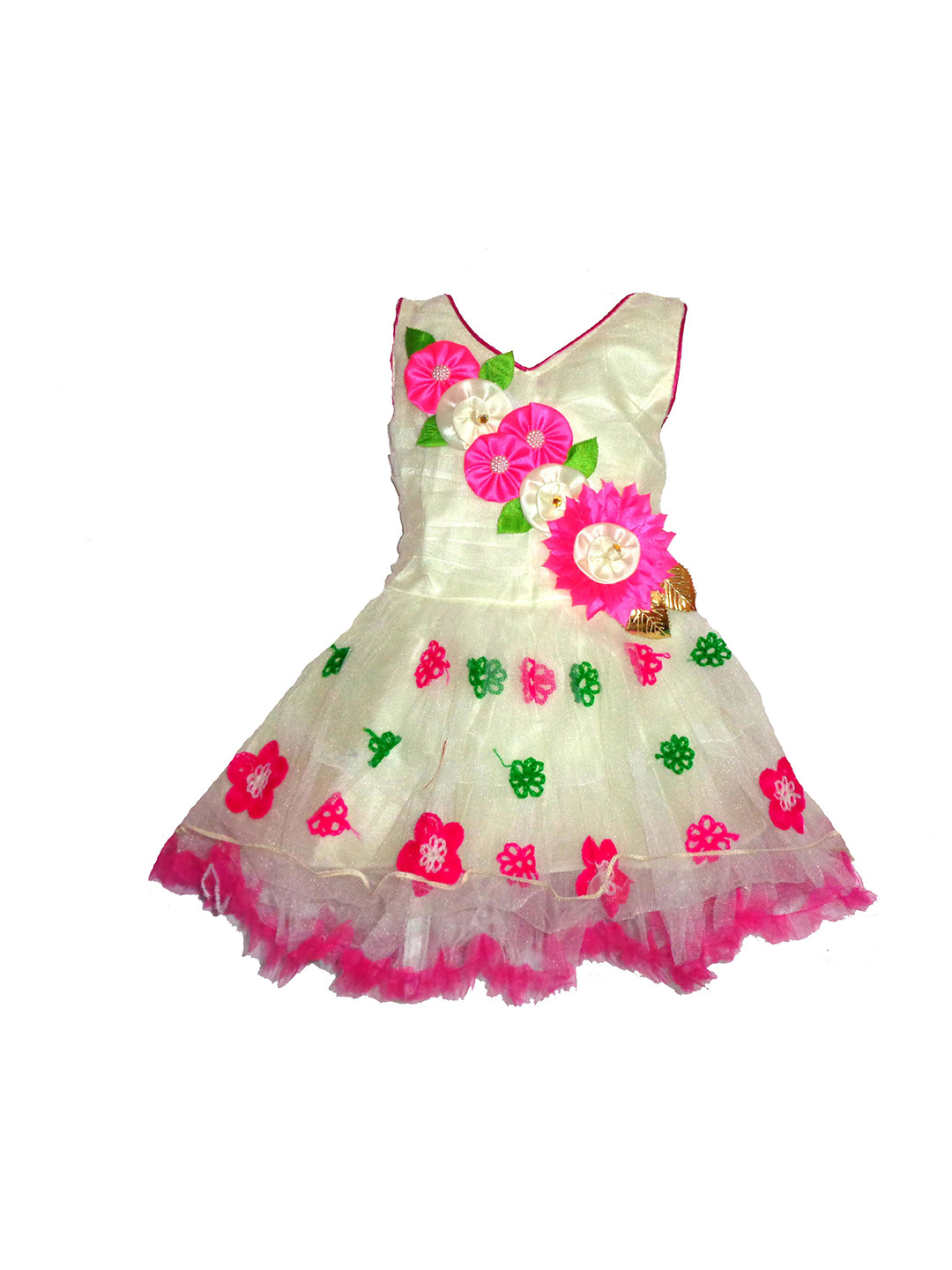 VILLATA FASHION Kids Girls Knee Length Party Dress