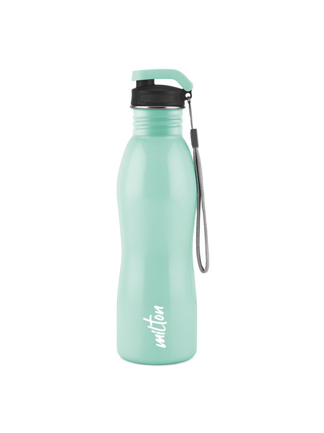 Milton Immerse Mint Green & Black Stainless Steel Brand Logo Printed Water Bottle 750 ml