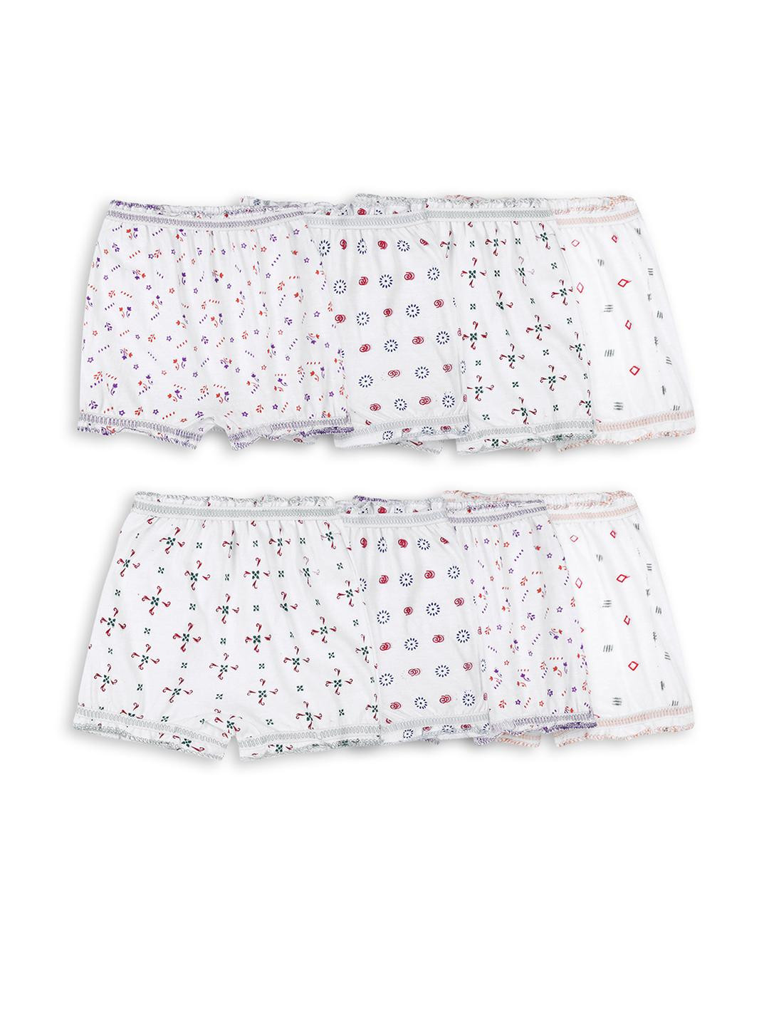 VastraMilap Kids Unisex Set of 8 Multicolor Printed Cotton Bloomers