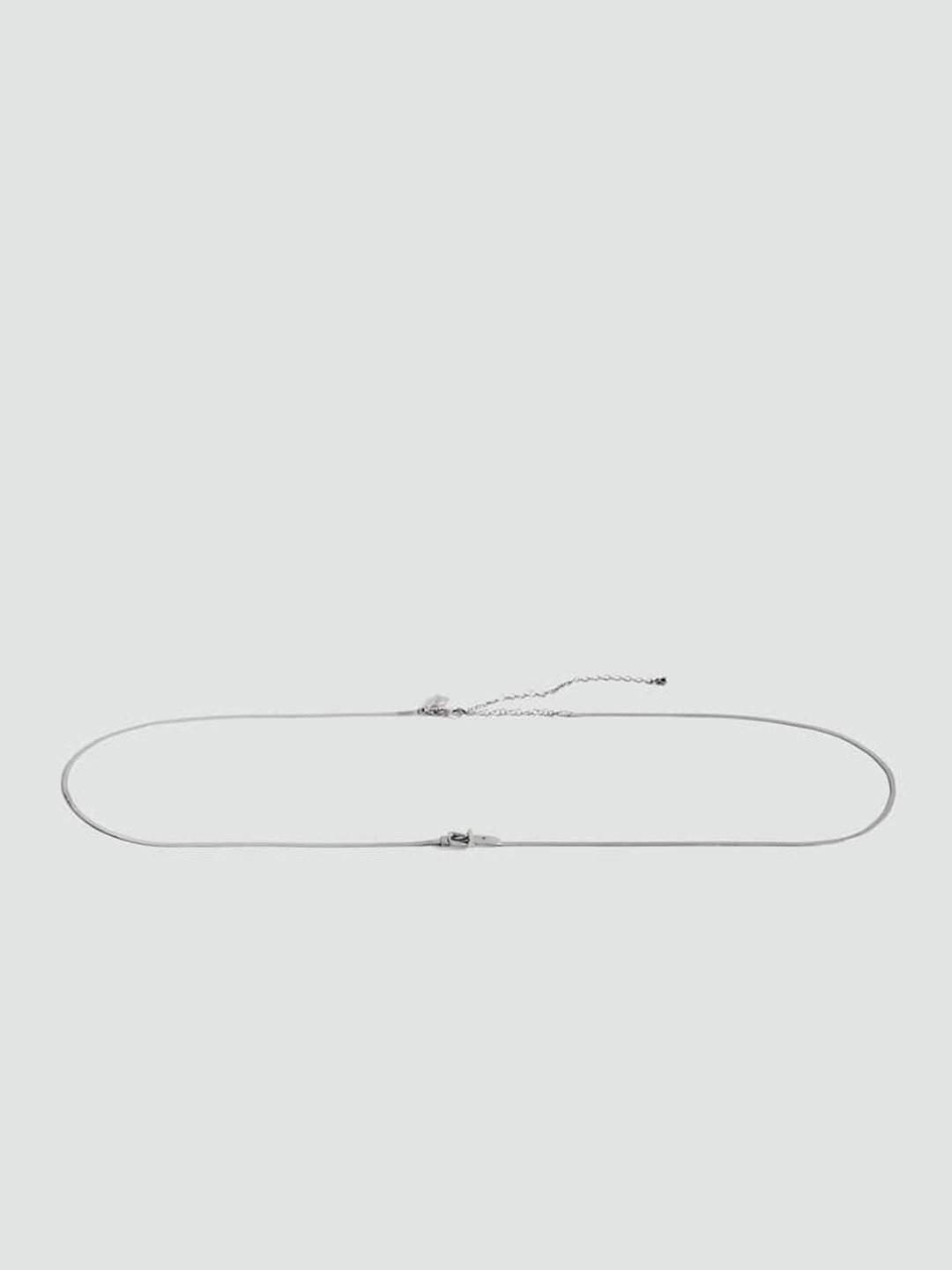 MANGO Women Metallic Slim Belt