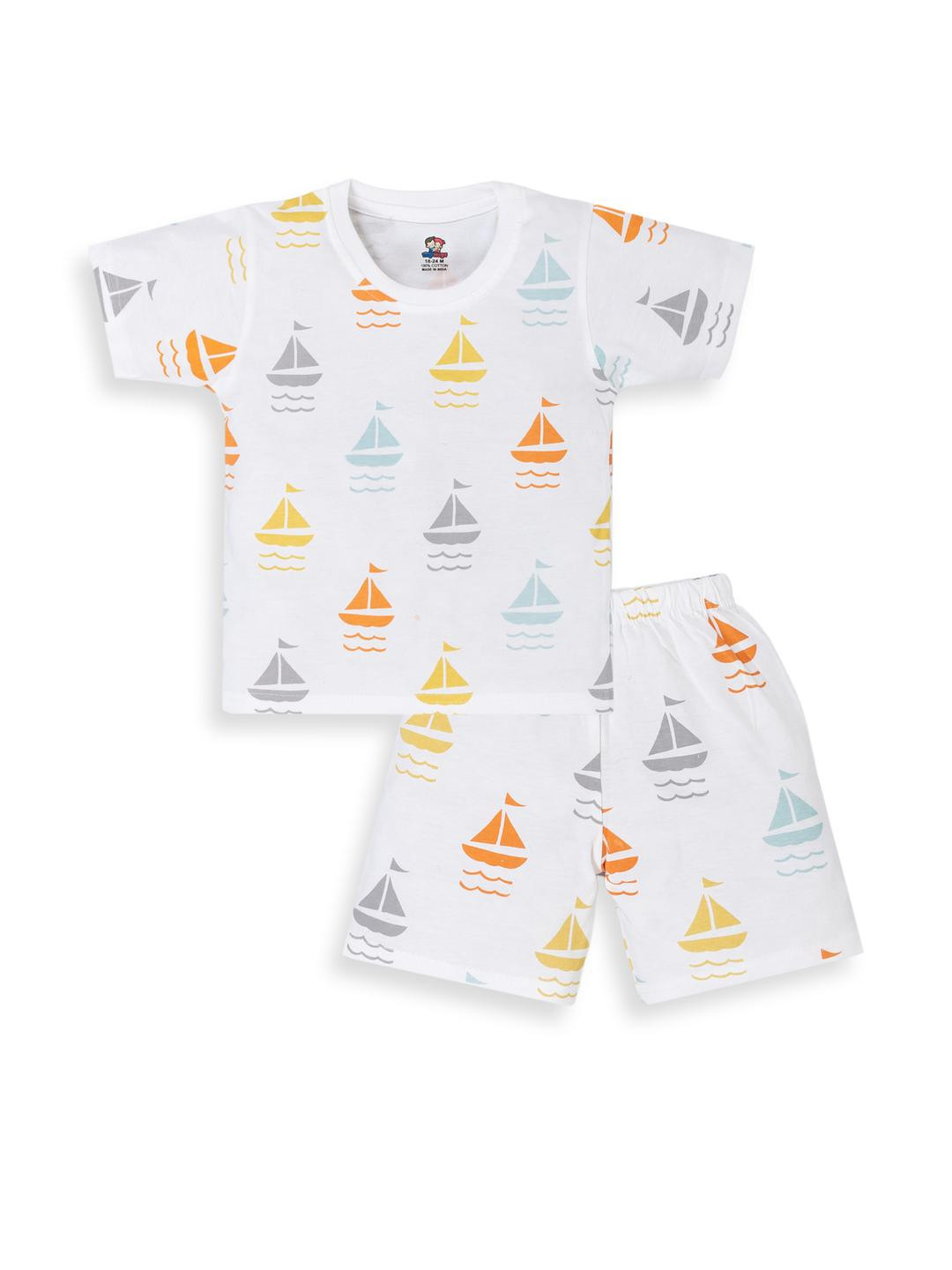BURBN Kids Printed T-shirt & Shorts