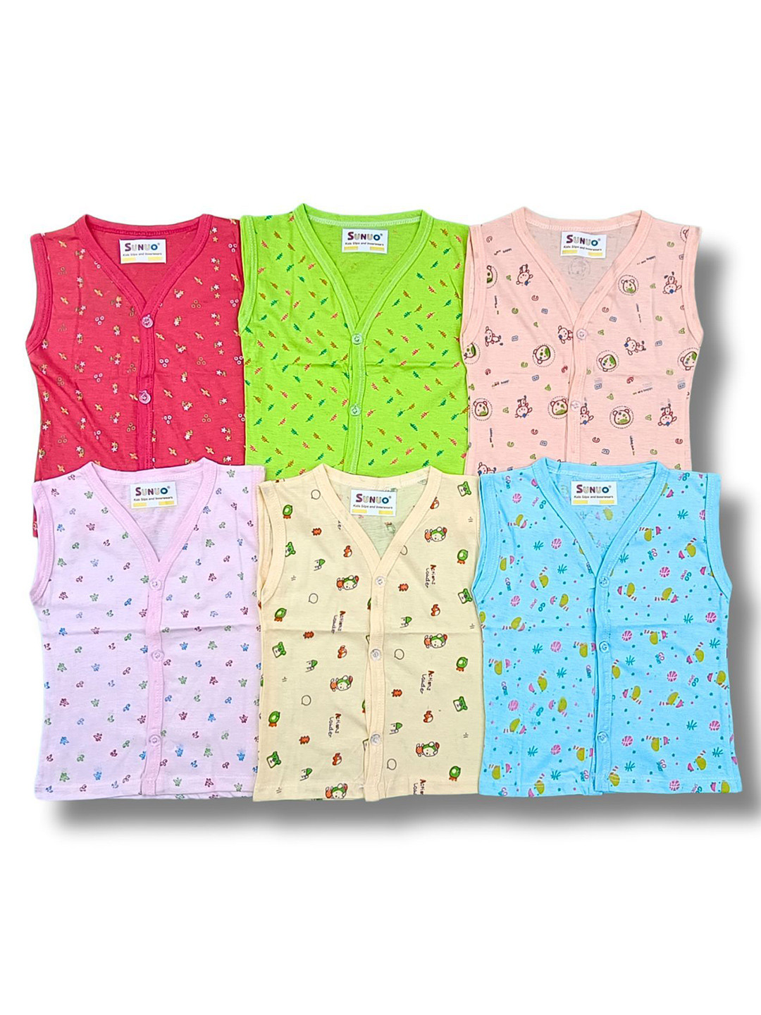 SUNUO Kids Pack Of 6 Cotton Top