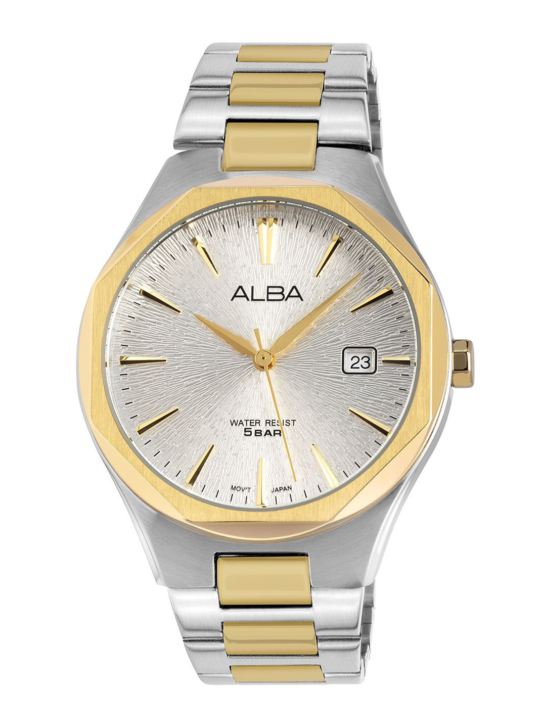 Alba Women Steel Bracelet Style Round Reset Time Analogue Motion Powered Watch AS9U52X1