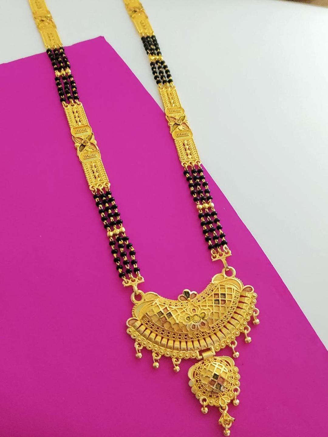 Womens Gold Plated Manglasutra For Wedding & Occasion wear Mangalsutra28Inch