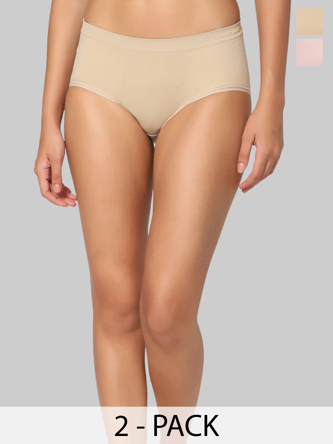 INTIMATE QUEEN Pack Of 2 Breathable Hipster Briefs - IQ-CBU-DP-02-XS