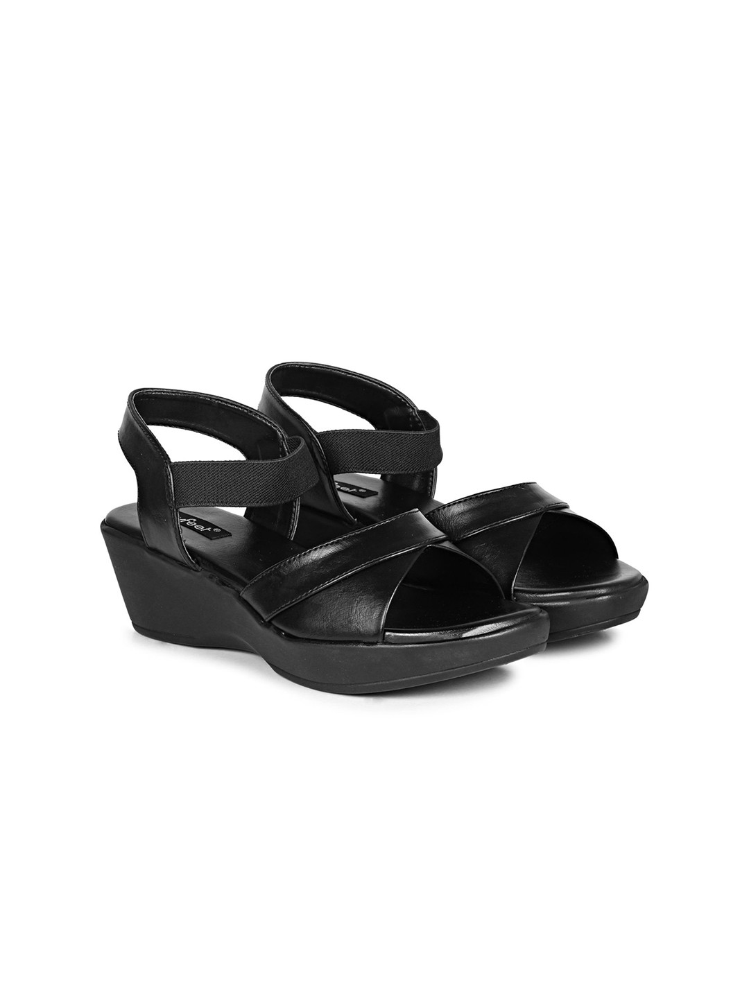 Luvfeet Women Strappy Wedge Heel Sandals