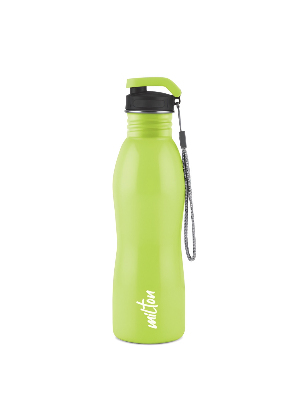 Milton Lime Green & White Single Stainless Steel Solid Water Bottle