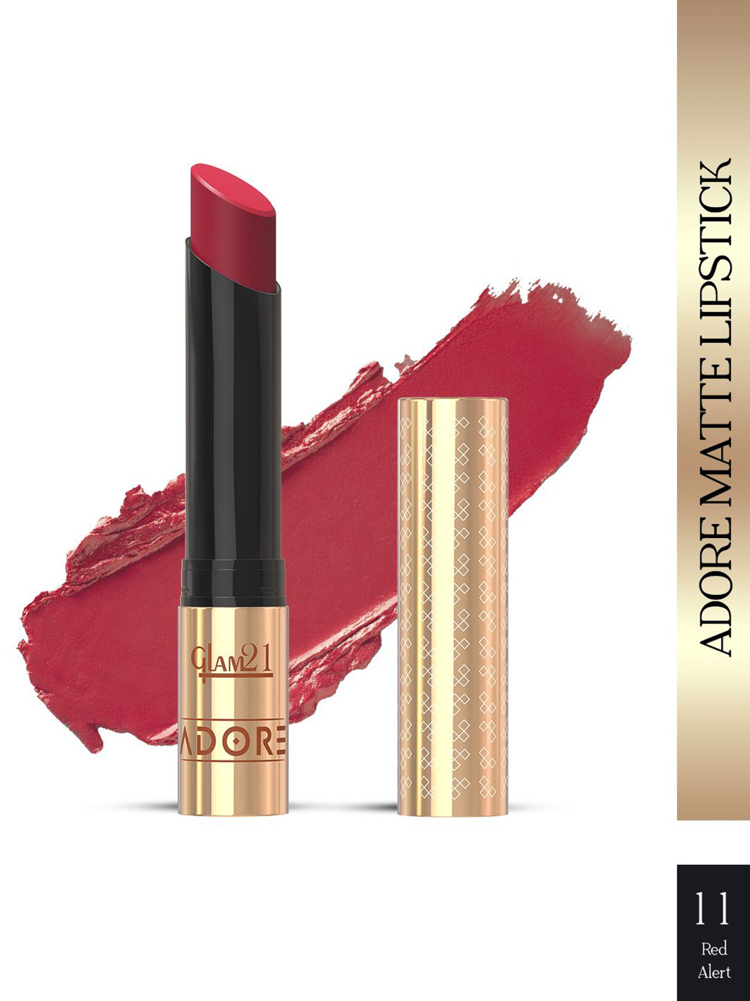 GLAM21 Adore Smudgeproof Matte Lipstick- Red Alert 11