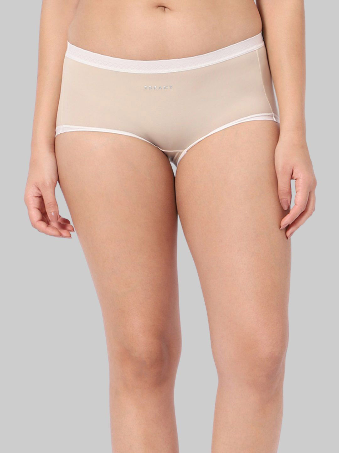 INTIMATE QUEEN Cloud Soft Lacy Boy Short Brief - IQ-LCBU-BEIGE-XS