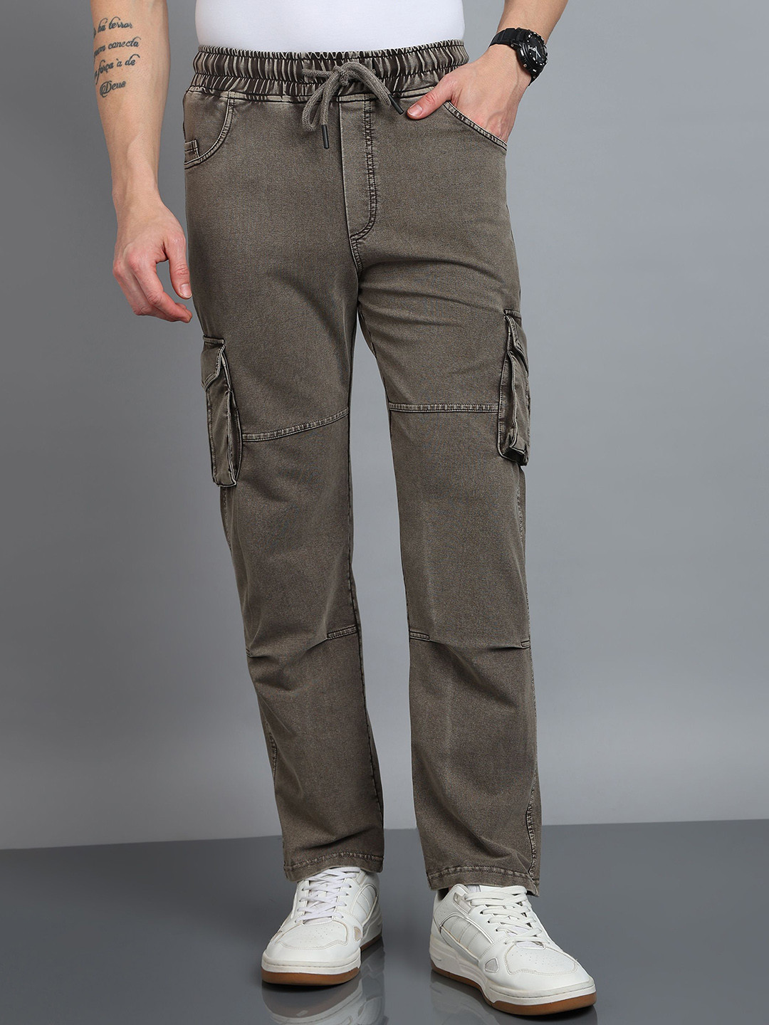 ELLIPSE Men Mid-Rise Cargo Trousers
