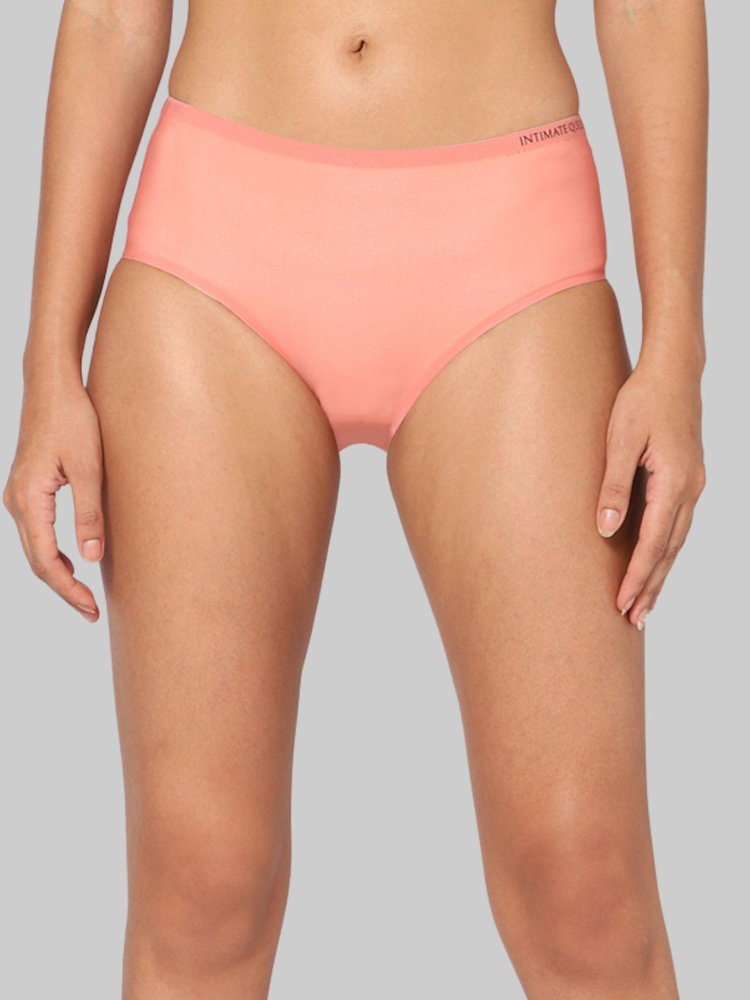 INTIMATE QUEEN Mid-Rise Hipster Briefs IQ-LBU-SALMON-XS