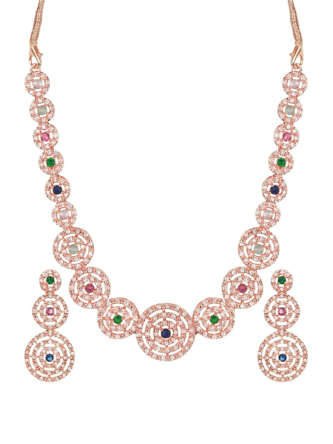 s Alloy Gold-plated Rose Gold Jewellery Set (Pack of 3)