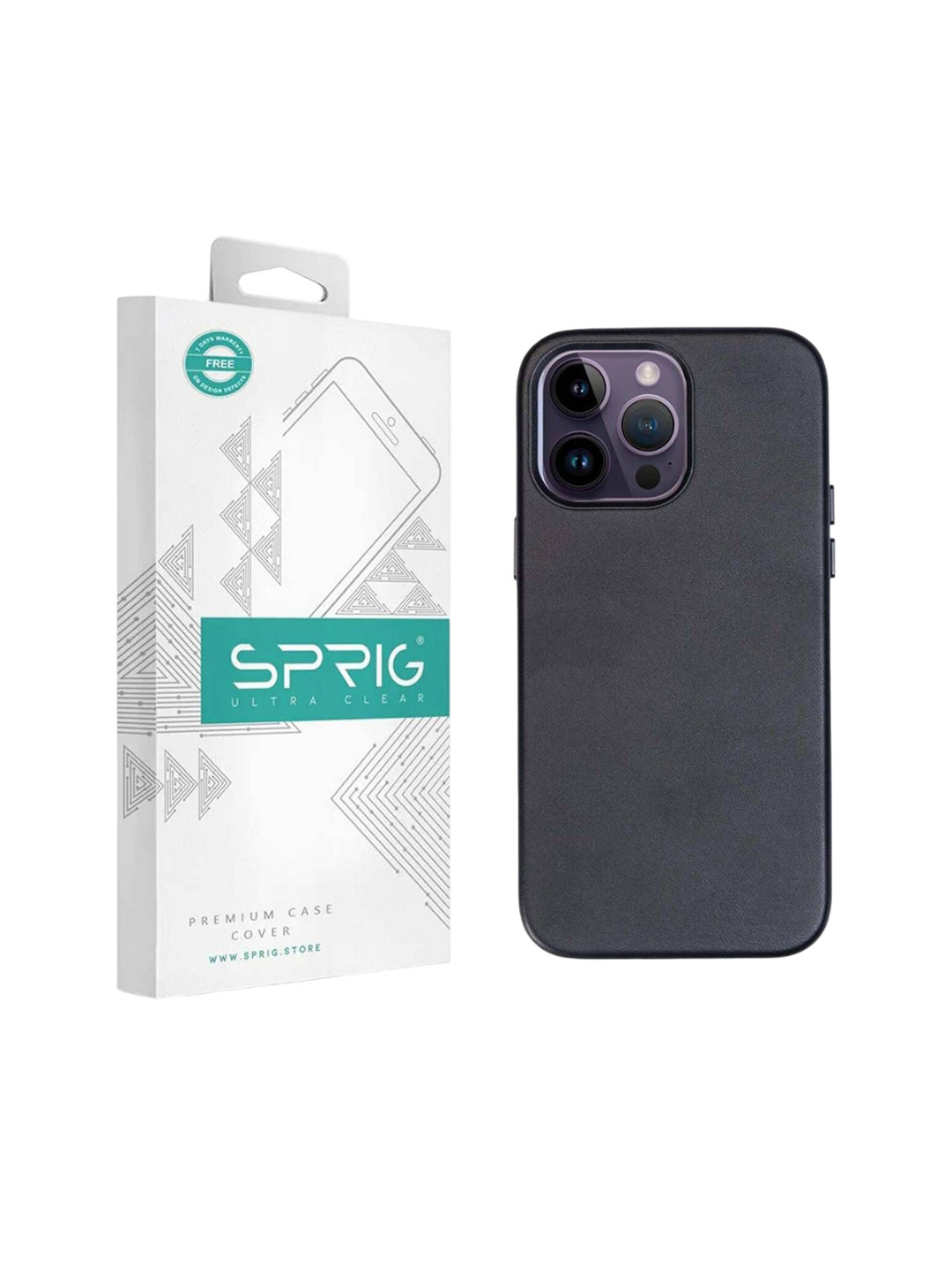 SPRIG iPhone 14 Pro PU Leather Magsafe Back Cover